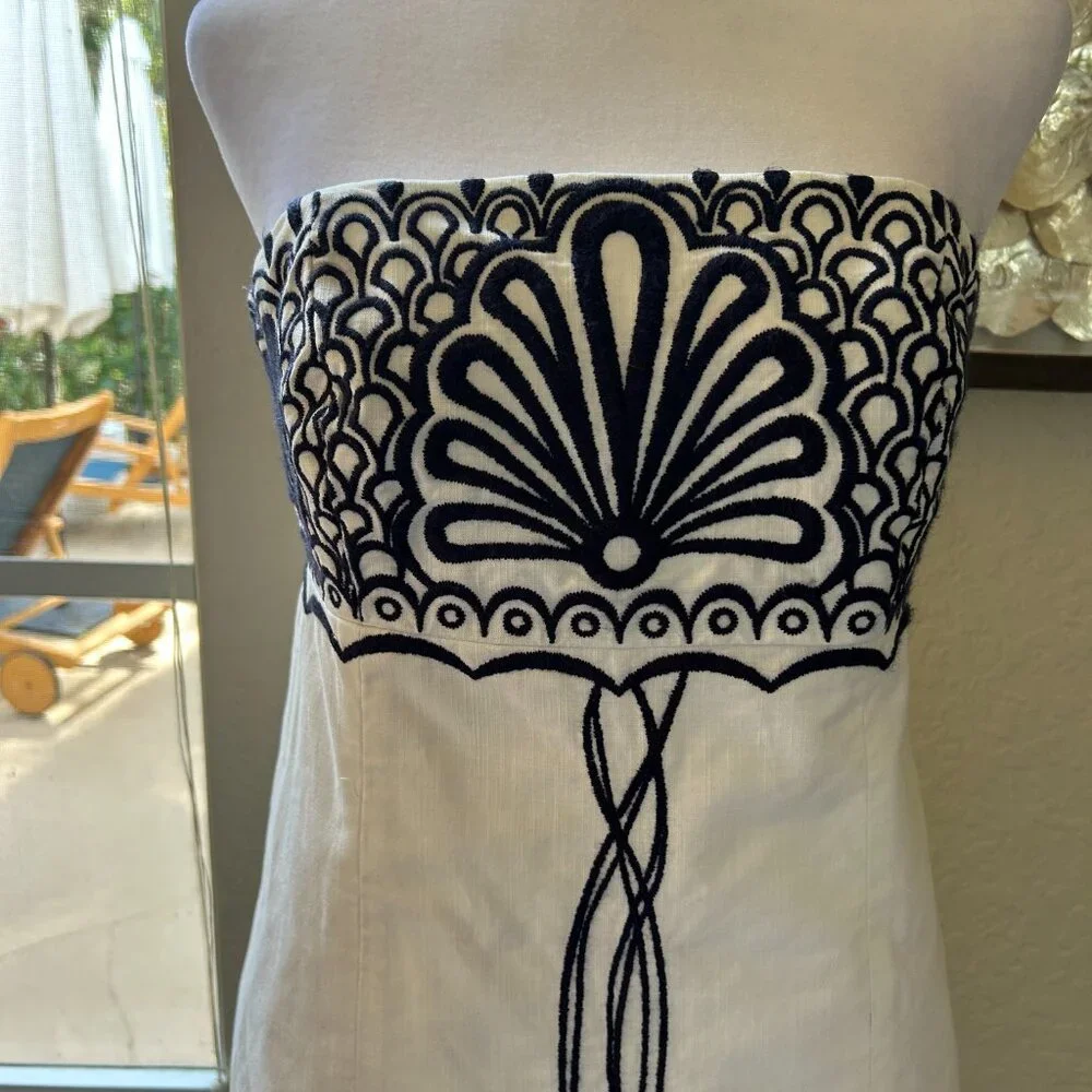 Lilly Pulitzer Fly Me To The Sea Strapless Dress - Picture 2 of 5